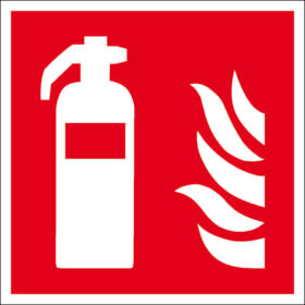 Brandschutzschild Feuerlöscher langnachleuchtend nach DIN 7010